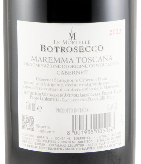2022 Le Mortelle Botrosecco Maremma tinto