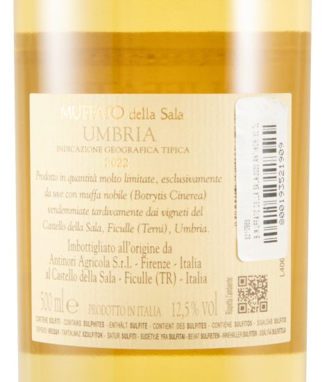2022 Castello della Sala Muffato della Sala Colheita Tardia branco 50cl