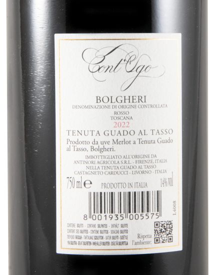 2022 Tenuta Guado al Tasso Cont'Ugo Bolgheri tinto