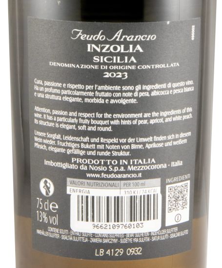 2023 Feudo Arancio Inzolia white