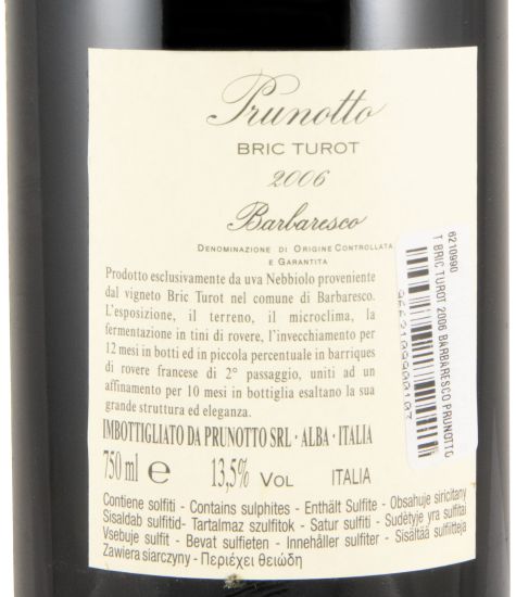 2006 Prunotto Bric Turot Barbaresco tinto