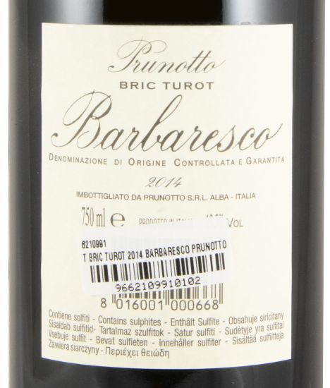2014 Prunotto Bric Turot Barbaresco red
