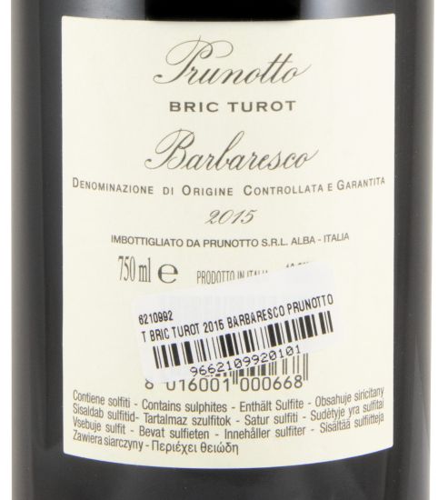 2015 Prunotto Bric Turot Barbaresco tinto