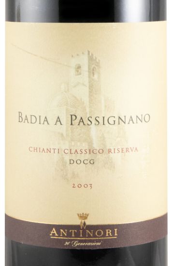 2003 Badia a Passignano Chianti Classico Riserva tinto