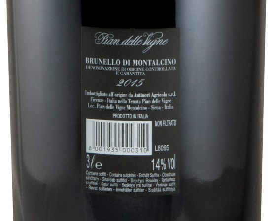 2015 Pian delle Vigne Brunello di Montalcino red 3L