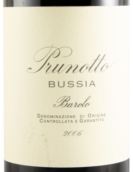 2006 Prunotto Bussia Barolo tinto
