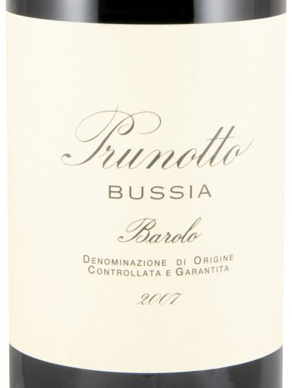 2007 Prunotto Bussia Barolo red
