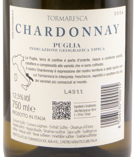 2024 Tormaresca Chardonnay white