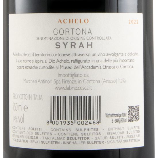 2022 La Braccesca Achelo Syrah Corton tinto