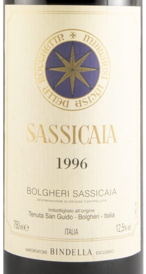 1996 Tenuta San Guido Sassicaia Bolgheri tinto