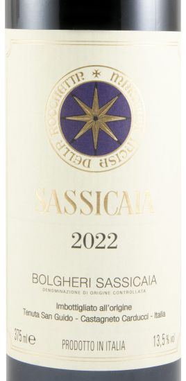 2022 Tenuta San Guido Sassicaia Bolgheri tinto 37,5cl
