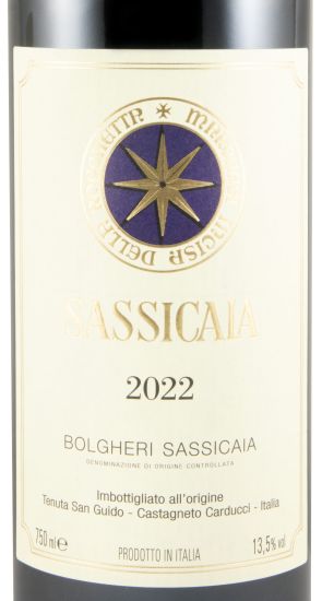 2022 Tenuta San Guido Sassicaia Bolgheri tinto