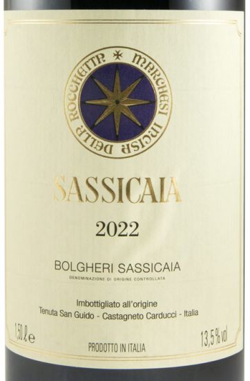 2022 Tenuta San Guido Sassicaia Bolgheri tinto 1,5L