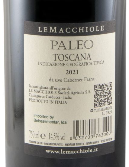 2021 Le Macchiole Paleo red