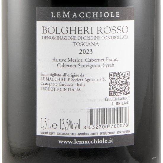 2023 Le Macchiole Bolgheri tinto 1,5L
