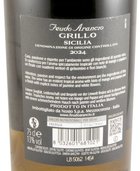 2024 Feudo Arancio Grillo white