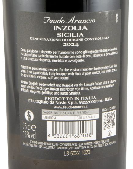 2024 Feudo Arancio Inzolia white