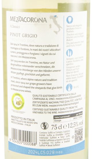 2024 Mezzacorona Pinot Grigio white