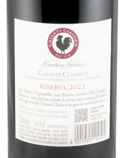 2022 Marchese Antinori Chianti Classico Riserva red
