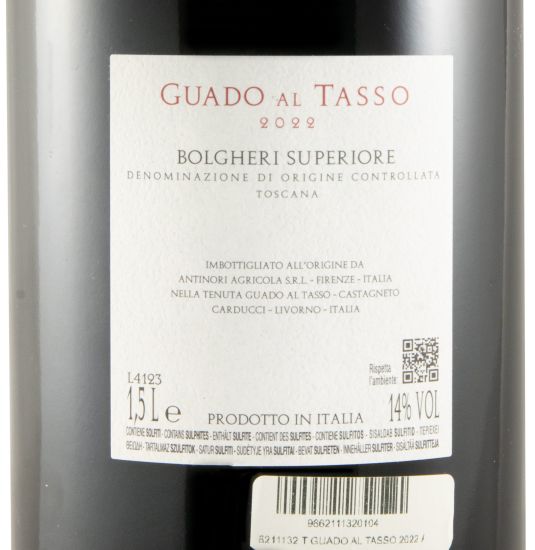 2022 Tenuta Guado al Tasso Bolgheri Superiore red 1.5L