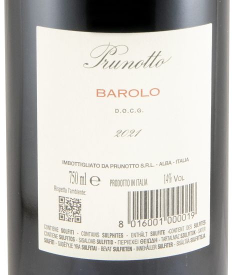 2021 Prunotto Barolo tinto