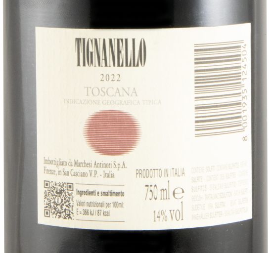 2022 Tignanello tinto