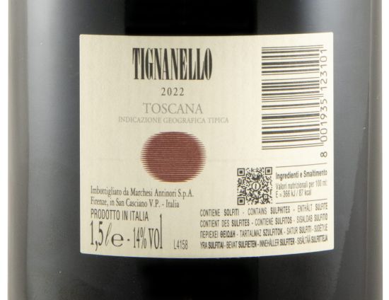 2022 Tignanello tinto 1,5L