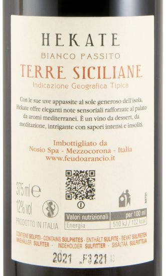2021 Feudo Arancio Hekate Passito branco 37,5cl