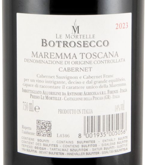 2023 Le Mortelle Botrosecco Maremma red