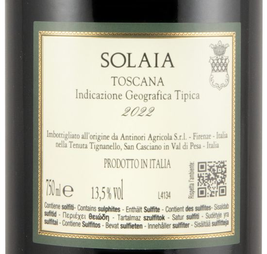2022 Solaia tinto