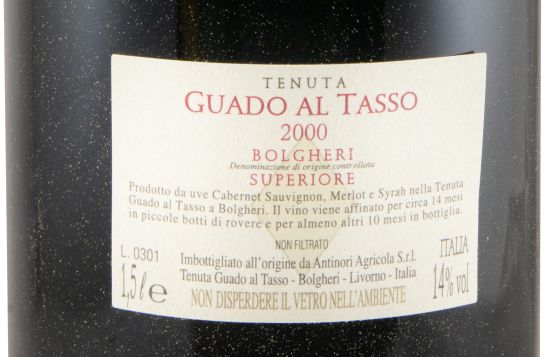 2000 Tenuta Guado al Tasso Bolgheri Superiore tinto 1,5L