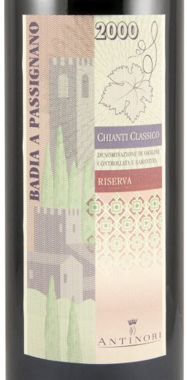 2000 Badia a Passignano Chianti Classico Riserva tinto