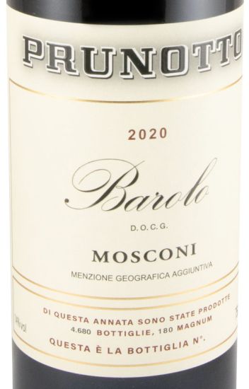 2020 Prunotto Mosconi Barolo tinto
