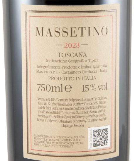 2023 Masseto Massetino tinto