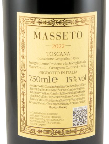 2022 Masseto tinto