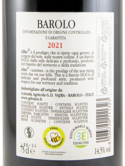 2021 G. D. Vajra Albe Barolo tinto
