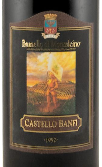 1992 Castello Banfi Brunello di Montalcino red