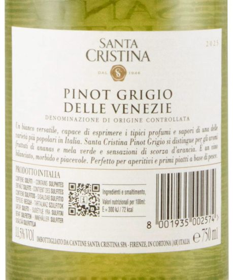 2025 Santa Cristina Pinot Grigio branco