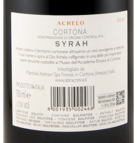 2024 La Braccesca Achelo Syrah Corton tinto