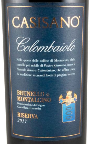 2017 Casisano Colombaiolo Brunello di Montalcino Riserva tinto