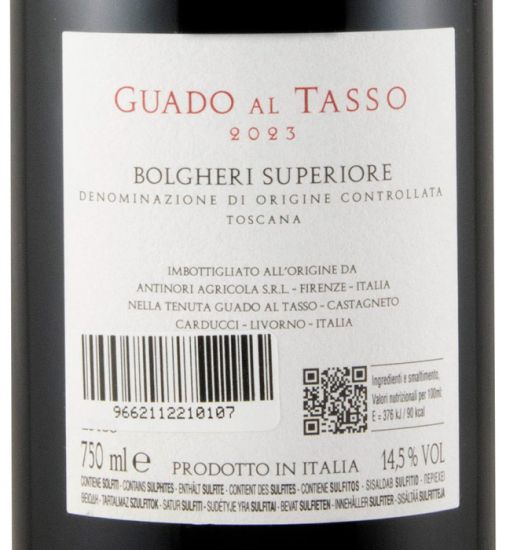 2023 Tenuta Guado al Tasso Bolgheri Superiore tinto