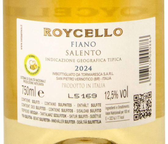 2024 Tormaresca Roycello Fiano Salento branco