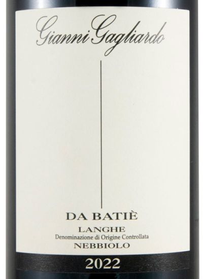 2022 Gianni Gagliardo Da Batiè Nebbiolo Langhe tinto