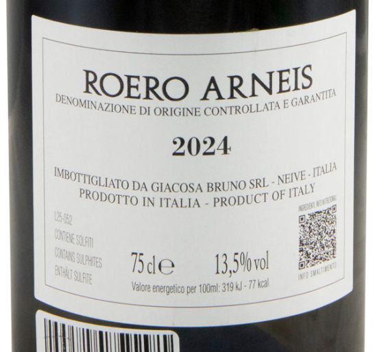 2024 Bruno Giacosa Roero Arneis branco