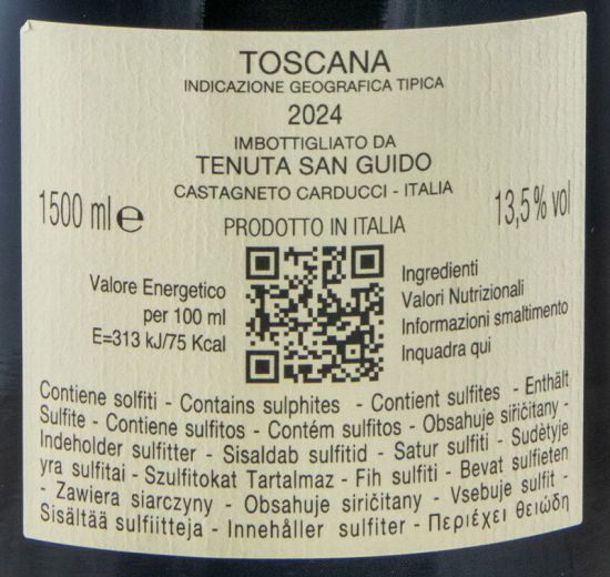 2024 Tenuta San Guido Guidalberto Toscana tinto 1,5L
