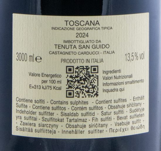 2024 Tenuta San Guido Guidalberto Toscana red 3L