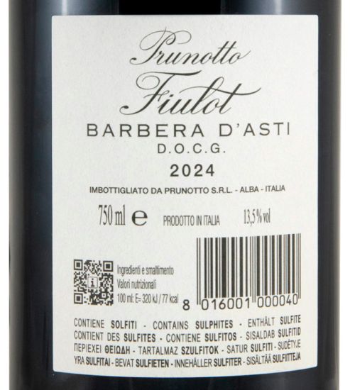 2024 Prunotto Fiulot Barbera d'Asti red