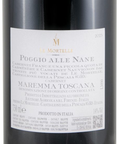 2023 Le Mortelle Poggio Alle Nane Maremma Toscana tinto