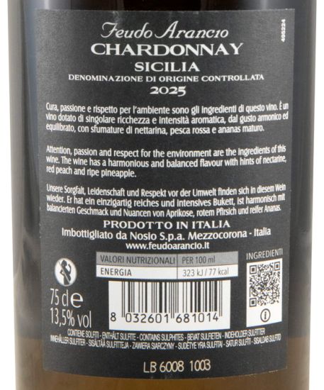 2025 Feudo Arancio Chardonnay branco