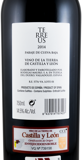 2014 Bodegas Mauro Terreus Paraje de Cueva Baja Castilla y León red